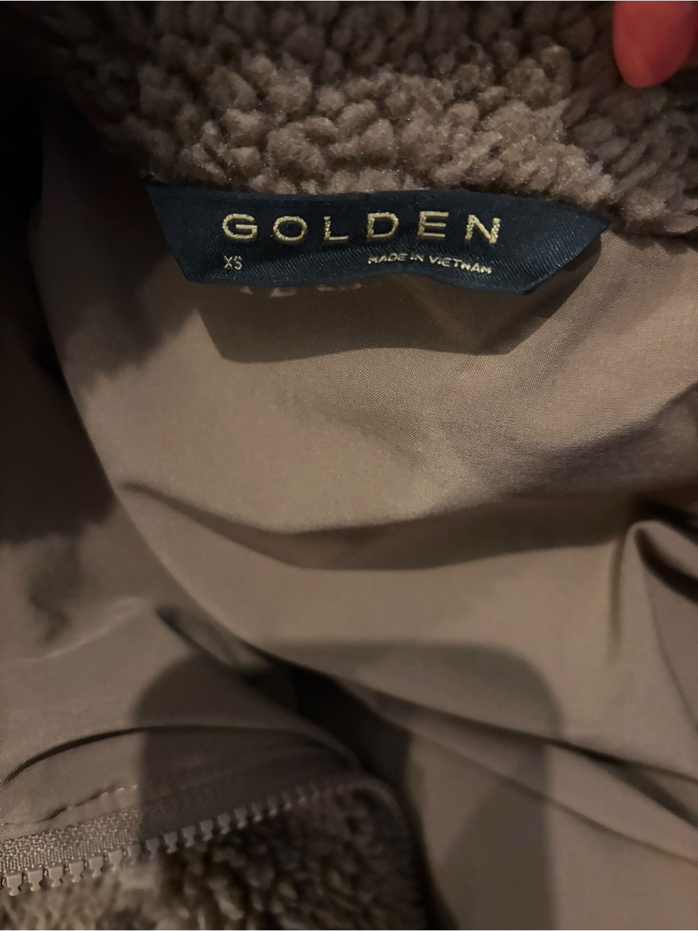 Aritzia Brown Sherpa Zip-Up Jacket - Picture 2 of 6